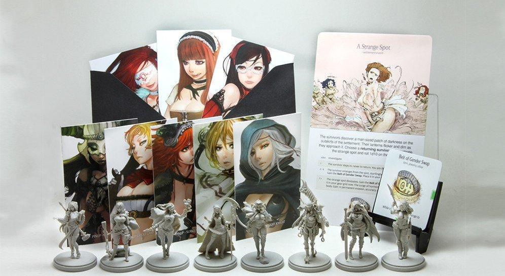 Kingdom Death モンスター：Pinups of Death I（Kickstarter Pre-Order Special）Kickstarterボードゲームサプリメント Kingdom Death