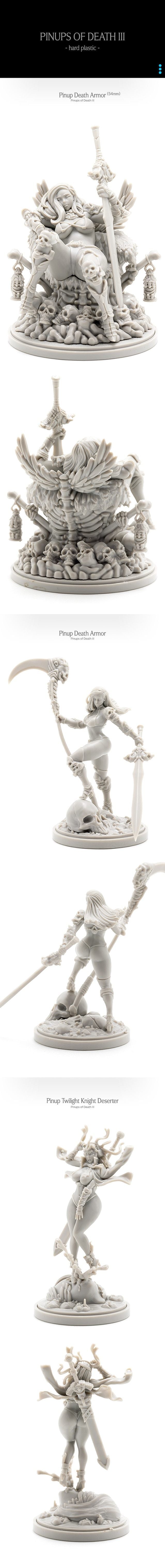 Kingdom Death モンスター：Pinups of Death III（Kickstarter Pre-Order Special）Kickstarterボードゲームサプリメント Kingdom Death