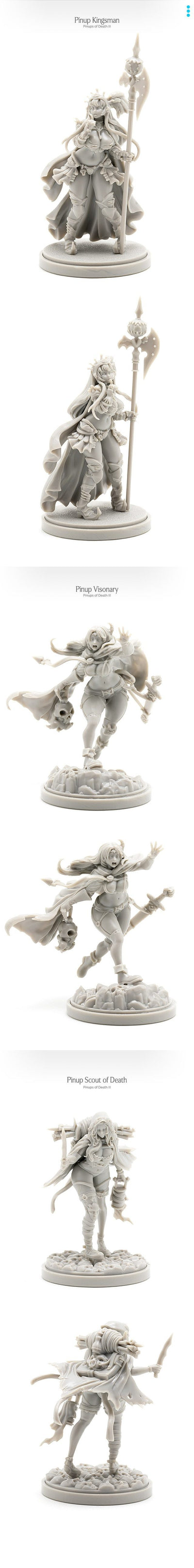 Kingdom Death Monster: Pinups of Death III (Kickstarter-Vorbestellungsspecial) Kickstarter-Brettspiel-Supplement Kingdom Death