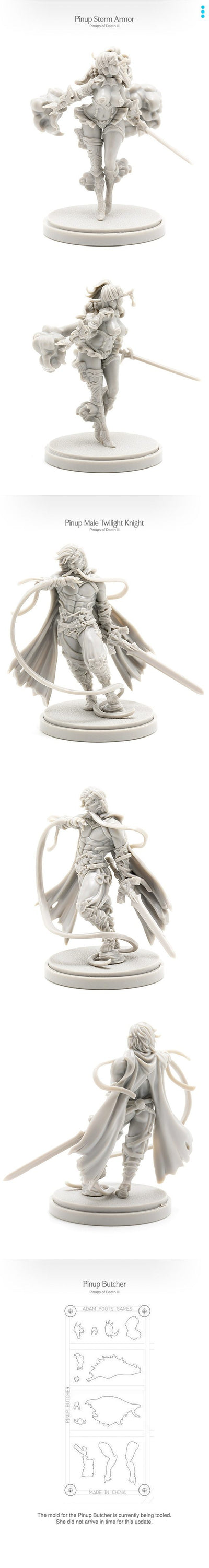 Kingdom Death Monster: Pinups of Death III (طلب خاص للطلب المسبق من Kickstarter) ملحق لعبة Kickstarter Board Kingdom Death