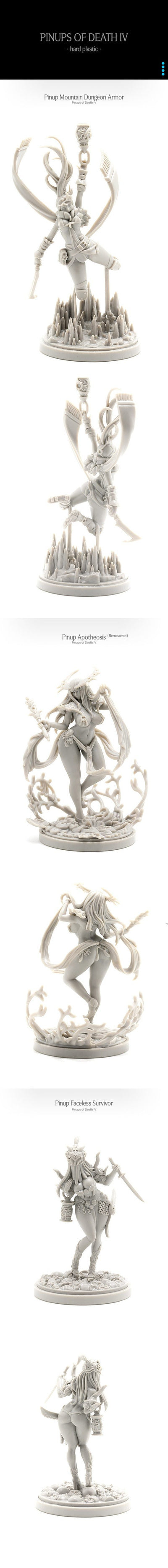 Kingdom Death Monster: Pinups of Death IV (Kickstarter Pre-Order Special) Suplemento del juego de mesa de Kickstarter Kingdom Death