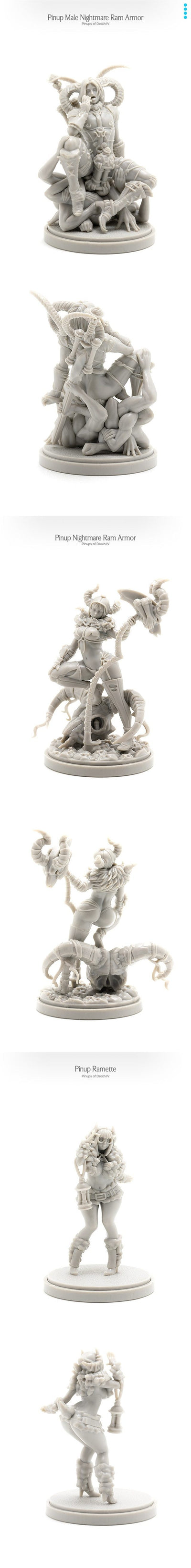 Kingdom Death Monster: Pinups of Death IV (Kickstarter-Vorbestellung Special) Kickstarter-Brettspiel-Supplement Kingdom Death