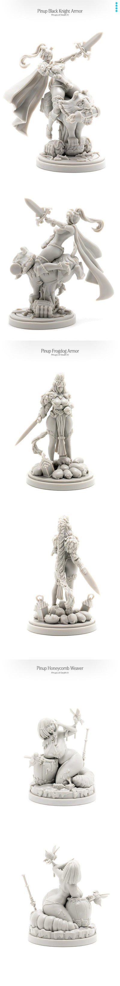 Kingdom Death モンスター：Pinups of Death IV（Kickstarter Pre-Order Special）Kickstarterボードゲームサプリメント Kingdom Death