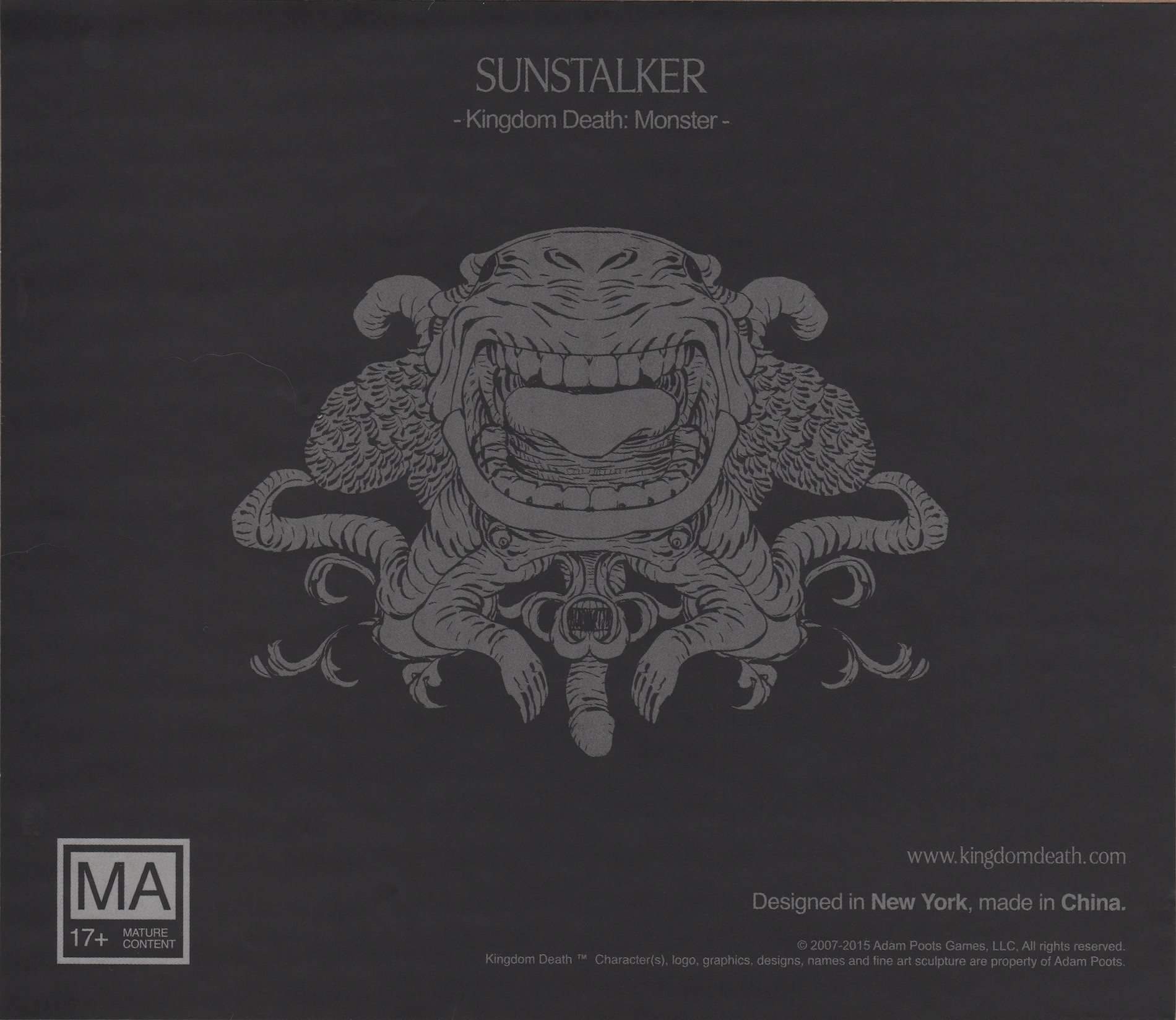 Kingdom Death Monster: espansione del gioco del consiglio di vendita al dettaglio di espansione di espansione di Sunstalker Kingdom Death