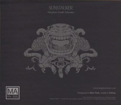Kingdom Death Monster: Sunstalker -laajennus vähittäiskaupan lautapelin laajennus Kingdom Death