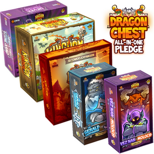 Kingdom Rush Dragon Chest All-In Pledge Kickstarter Board Game