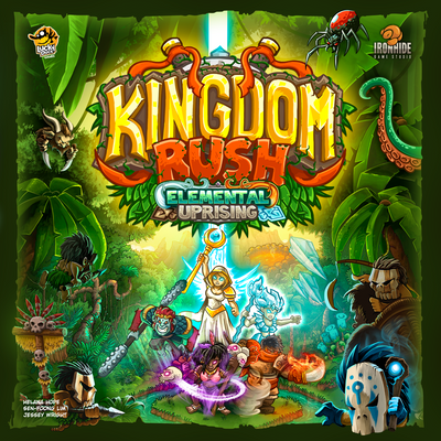 Kingdom Rush: Elemental Rising Elemenace Hoard Gameplay All-in Pled Lucky Duck Games, Kingdom Rush Elemental Uprising, Kickstarter Board Games, Cooperative Games, Hand Management Lucky Duck Games KS000967B