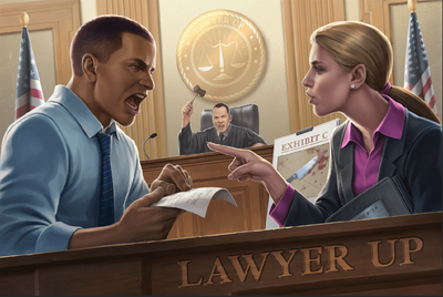 Lawyer UP: Staffel 2 ernannte Partner Pledge Bundle (Einzelhandel Vorbestellungsausgabe) Kickstarter-Brettspiel-Erweiterung Rock Manor Games KS001021B