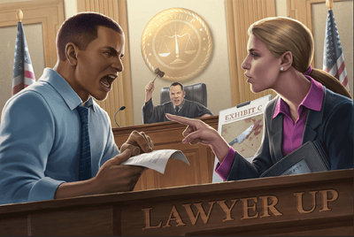 Lawyer Up: حزمة تعهد الشريك الأول (Kickstarter Special) لعبة Kickstarter Board Rock Manor Games KS001021A