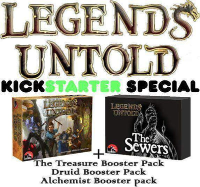 Legender otalade: Caves and Sewers (Kickstarter förbeställning Special) Kickstarter brädspel Inspiring Games