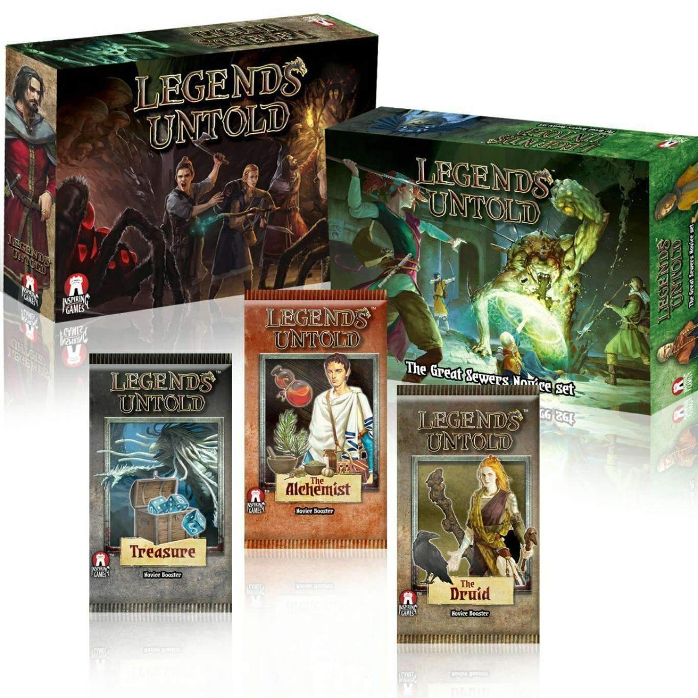 Legends Untold: Cuevas y alcantarillas (Kickstarter Pre-Order Special) Juego de mesa de Kickstarter Inspiring Games