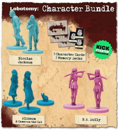 Lobotomy: Karaktercsomag (Kickstarter Special) Kickstarter társasjáték -bővítés Titan Forge Games