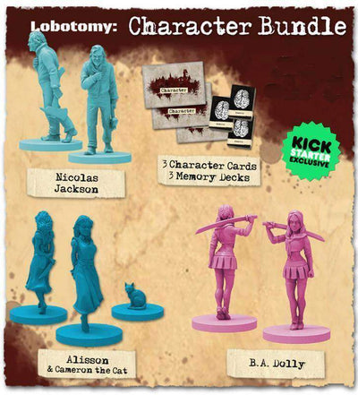 Lobotomy: ตัวละคร Bundle (Kickstarter Special) การขยายเกมกระดาน Kickstarter Titan Forge Games