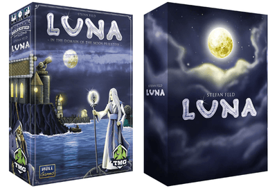 Luna Deluxified Plus Monedas de metal (Kickstarter Pre-Order Special) Juego de mesa de Kickstarter Hall Games