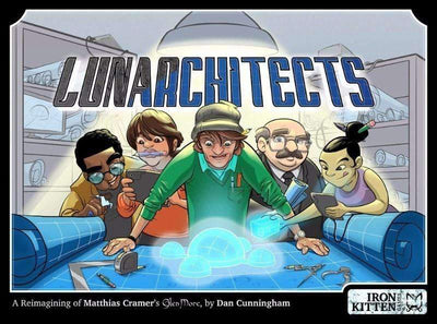 Lunarchitects: Euro-stilens styrelse för Moonbase Planning (Kickstarter Special) Kickstarter Board Game Iron Kitten Games