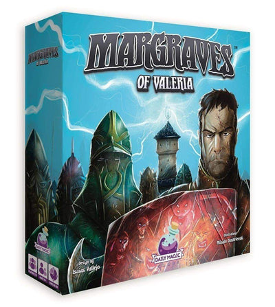 Margraves of Valeria Plus Metal Coin Set Bundle (Kickstarter Pre-megrendelés Special) társasjáték-geek, Kickstarter játékok, játékok, Kickstarter társasjátékok, társasjátékok, Cosmodrome Games, Smartphone Inc., The Games Steward Kickstarter Edition Shop, akciósort, terület többségi befolyásolása Daily Magic Games