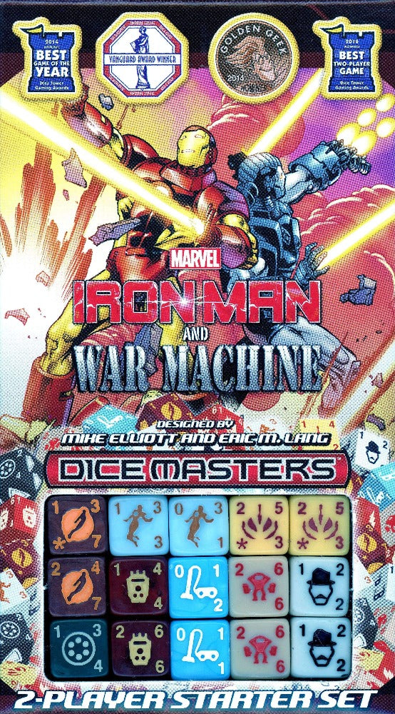Marvel Dice Masters: Ironman y War Machine Starter Juego de tarjetas minoristas WizKids