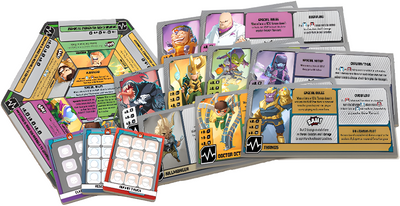 Marvel United: Classic Cardboard Villain Dashboards (Kickstarter förbeställning Special) Kickstarter Board Game Supplement CMON KS000985J