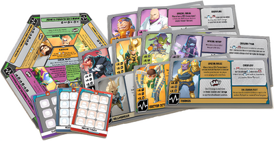 Marvel United: Classic Cardboard Villain Pulpicards (Kickstarter w przedsprzedaży Special) Suplement gier planszowych Kickstarter CMON KS000985J