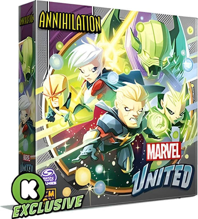 Marvel United: Extension de l&#39;annihilation Multiverse (Kickstarter Precomder Special) Extension du jeu du conseil d&#39;administration de Kickstarter CMON KS001386A
