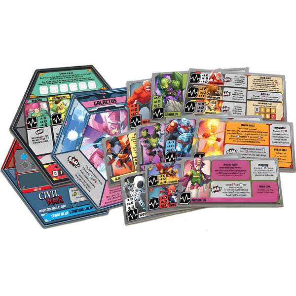 Marvel United Multiverse Cardboard Villain Dashboards Kickstarter Board Game Accessory The