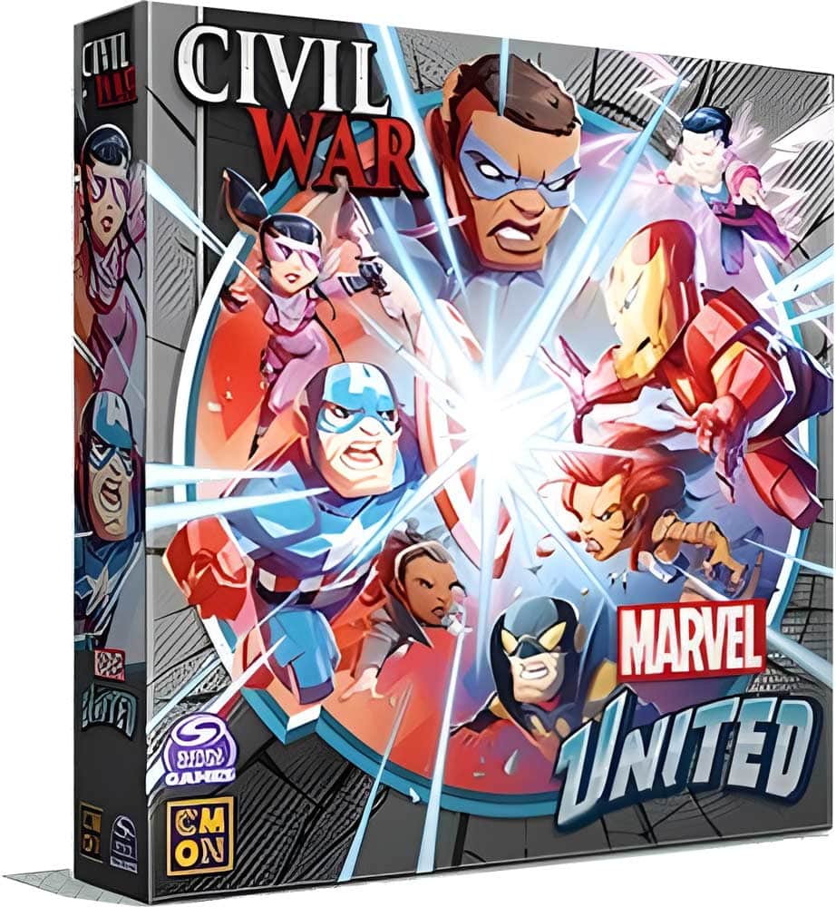 Marvel United: pacote de expansão da Guerra Civil Multiverse (Kickstarter pré-encomenda). CMON KS001390A