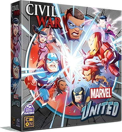 Marvel United: Multiverse Civil War Expansion Bundle (Kickstarter Pre-order พิเศษ) การขยายเกมกระดาน Kickstarter CMON KS001390A