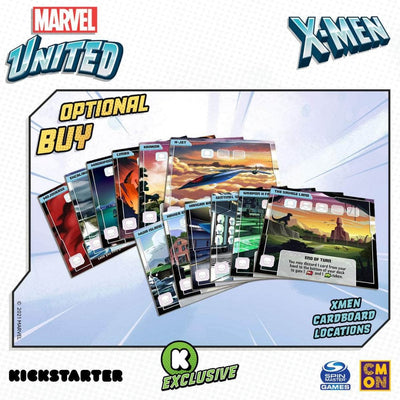 Marvel United: X-Men Cardboard Moreation (Kickstarter pred order) ملحق لعبة Kickstarter Board Game CMON KS001099C