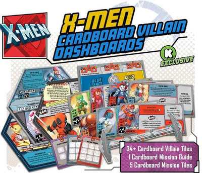 Marvel United : X-Men Cardboard 악당 대시 보드 (킥 스타터 선주문 특별) 킥 스타터 보드 게임 보충제 CMON KS001099D