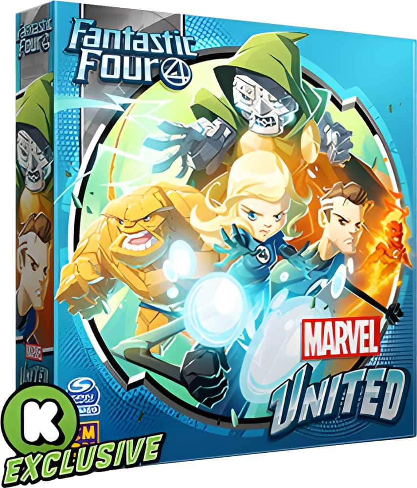 حزمة توسيع Marvel United: X-Men Fantastic 4 (طلب خاص لطلب مسبق من Kickstarter) توسيع لعبة Kickstarter Board CMON KS001099G