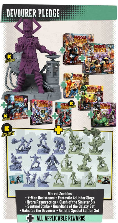 Marvel Zombies: Devourer Pledge Bundle (Kickstarter Pre-Order Special) Kickstarter Board Game CMON KS001209C