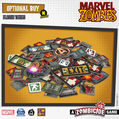 Marvel Zombies: Bundle de conjunto de token de plástico (Kickstarter pré-encomenda especial) Acessório de jogo de tabuleiro Kickstarter CMON KS001210C