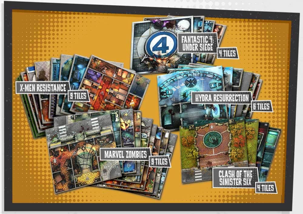Marvel Zombies: Fliesen-Set-Bundle (Kickstarter vorbestellt Special) Kickstarter-Brettspielzubehör CMON KS001210D