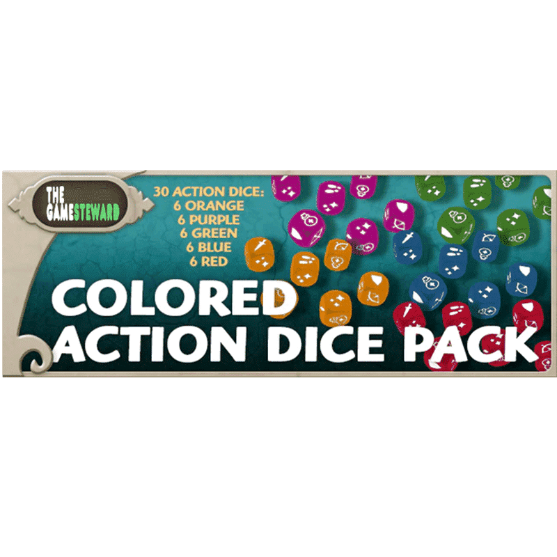 Masmorra: Colored Action Dice Pack detaljhandelsspel CMON Begränsad