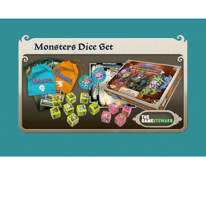 arcadia monsters CMON Masmorra: Monsters Dice Set – Board Game