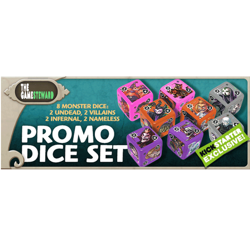 Masmorra: Promo Dice Set (Kickstarter Special) Kickstarter Board Game CMON Rajoitettu