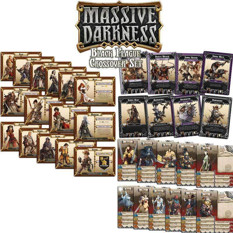 لعبة Massive Darkness Black Plague Crossover (Kickstarter Special) لعبة Kickstarter Board CMON محدود