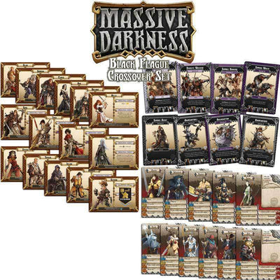 لعبة Massive Darkness Black Plague Crossover (Kickstarter Special) لعبة Kickstarter Board CMON محدود