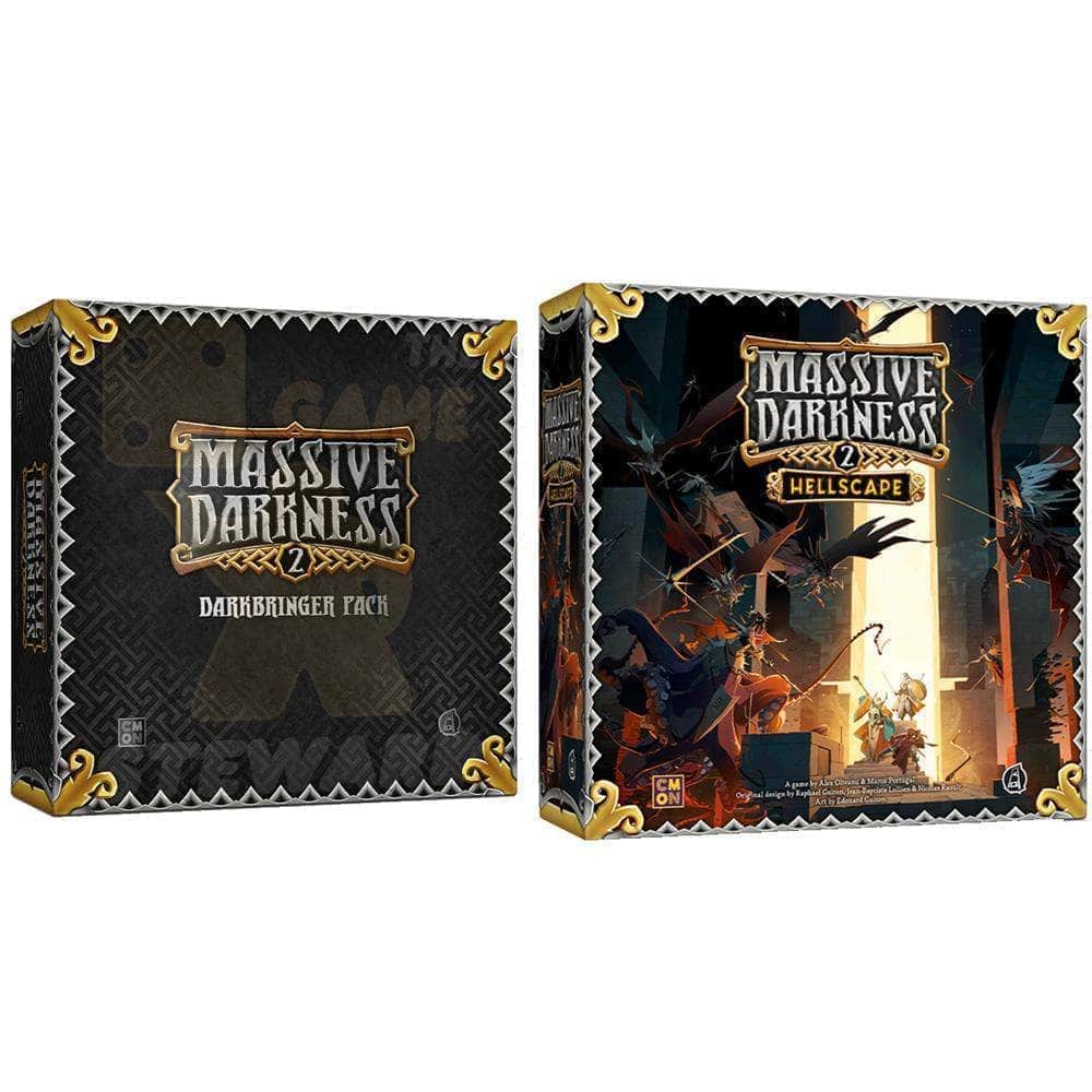 Massive Darkness: MD2 Hellscape Pledge Versión de idioma francés (Kickstarter Pre-Order Special) Juego de mesa de Kickstarter CMON KS000068G