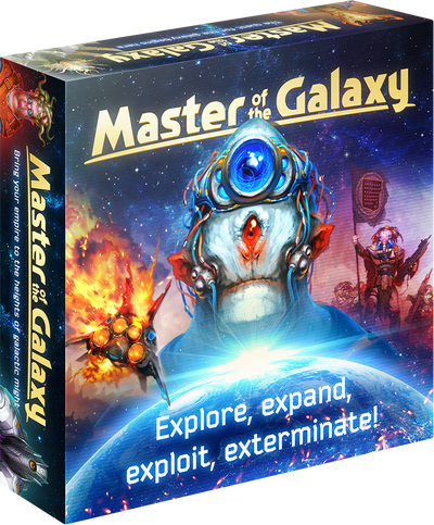 Master of the Galaxy: Deluxe Edition Spacefarer Pledge plus Faster Than Light Expansion (Kickstarter Pre-Order Special) Kickstarter Board Game Ares Games Igrology