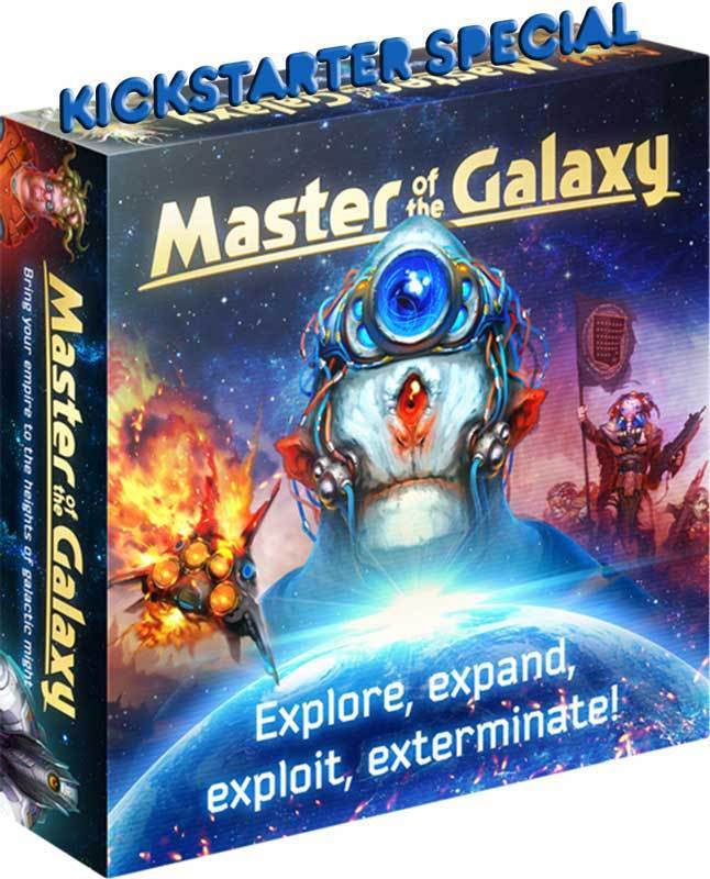 Master of the Galaxy: Deluxe Edition Spacefarer Pledge plus Faster Than Light Expansion (Kickstarter Pre-Order Special) Kickstarter Board Game Ares Games Igrology