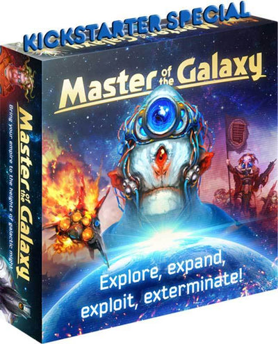 Galaxy大師：豪華版Spacefarer誓言加上比光擴展（Kickstarter Pre-Order Special）Kickstarter棋盤遊戲快的速度 Ares Games Irlogy
