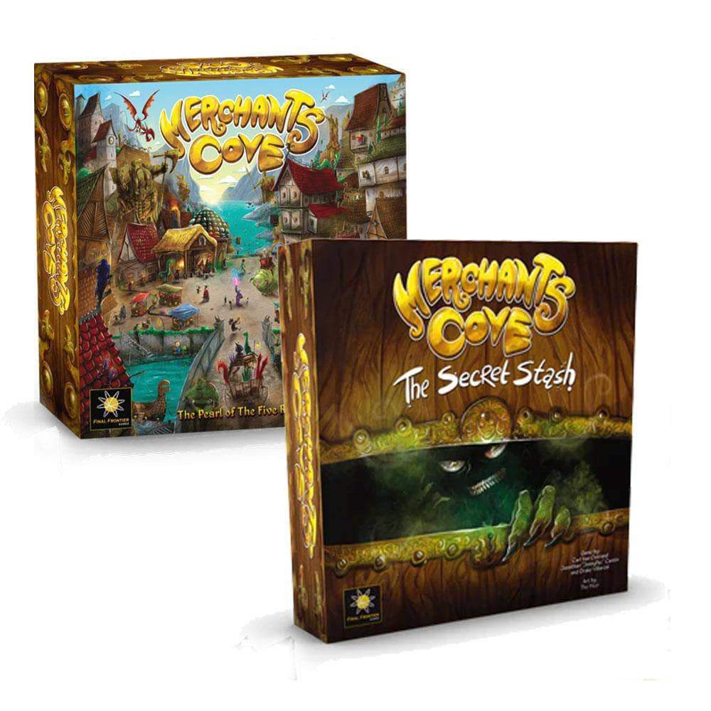Merchants Cove Plus Secret Stash Expansion Bundle (Kickstarter pré-encomenda especial) jogo de tabuleiro Kickstarter Final Frontier Games