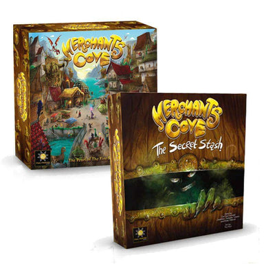 Merchants Cove Plus Secret Stash Expansion Bundle (Kickstarter förbeställning Special) Kickstarter Board Game Final Frontier Games