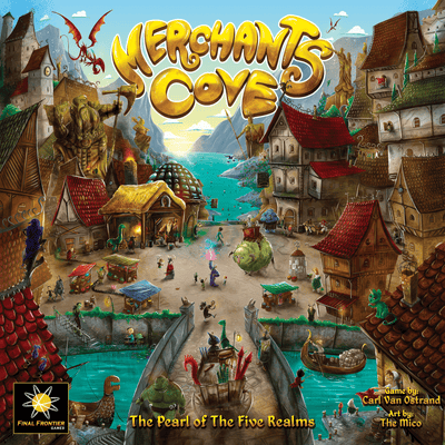 Merchants Cove Pré-encomenda jogo de tabuleiro de varejo Final Frontier Games