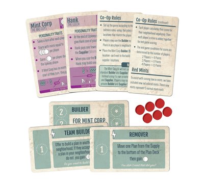 Mint Works Plus Promo Packs (Kickstarter Special) jogo de tabuleiro do Kickstarter Five24 Labs 0030656819169 KS000021C