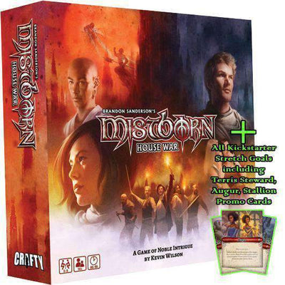 Mistborn: House War (Kickstarter Special) Crafty Games Game da tavolo geek, partite di Kickstarter, partite, partite da tavolo Kickstarter, giochi da tavolo, Crafty Games, War della casa di Mistborn, i giochi Steward, Gestione delle mani, giochi di potenziamento del giocatore variabile