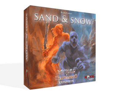 Mistfall: Herz des Brieftspiels der Sand- und Schneexpansion des Nebels Sand und Schnee NSKN Games