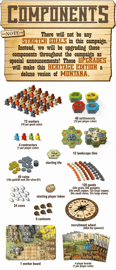 蒙大拿州：Heritage Edition（Kickstarter預購特別節目）Kickstarter棋盤遊戲White Goblin Games