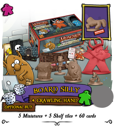 Munchkin Dungeon: Lauta Silly Lautapelien laajennuspaketti (Kickstarterin ennakkotilaus) Kickstarter Board Game Expansion CMON KS000838E